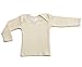 Hocosa Organic Wool-Silk Baby Shirt, Long Sleeves, Envelope Neckline.