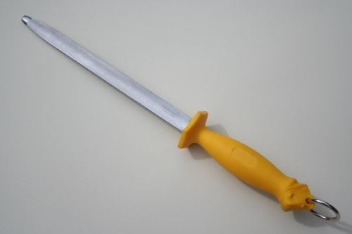 Bulls Head Course Cut Eliptical New Butchers Sharpening Steel 10 " Sheffield