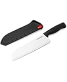 Farberware Santoku Knife with EdgeKeeper Self-Sharpening Sheath, 7-Inch