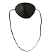 Silk Pirate Eye Patch - Black