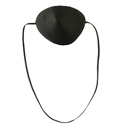 Silk Pirate Eye Patch - Black