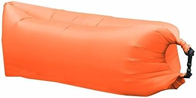 SANSEIJH Outdoor Inflatable Couch Camping Furniture Sleeping Compression Air Bag Lounger Hangout Nylon Fabric Blue