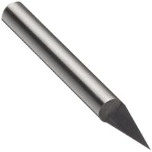 Onsrud Cutter 37-20 Solid Carbide Engraving Tool, Uncoated (Bright) Finish, 1 Flute