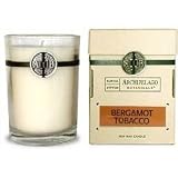 Archipelago Botanicals BERGAMOT TABACCO CANDLE 60 Hour Aromatherapy Home Fragrance Signature Series All Natural Hand Poured Premium Soy Wax Jar Candle W/ Deluxe Gift Box