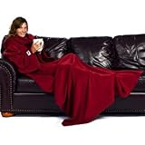 The Slanket Blanket- Adult Blanket in Ruby Red On Sale