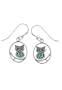 Boma Sterling Silver Turquoise Owl Earrings