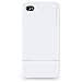 Casecrown CC-IP4-UV2-WHT Metallic Slash Glider Apple iPhone 4 and 4S Case - 1 Pack - Retail Packaging - White