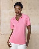 Hanes 7 oz Cotton Pique Women's Polo Shirt. 035