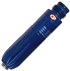 Custom Products Inline Reg 0-500psi Blue Polished Long