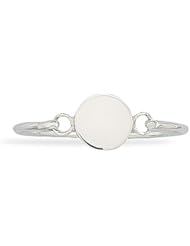 Sterling Silver Round Engravable Childrens Bangle