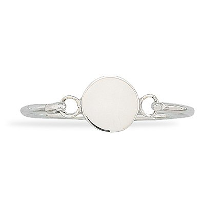 Sterling Silver Round Engravable Children's Bangle