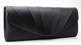 Produkt-Bild: Edle Satin Clutch Tasche Abendtasche, Schwarz