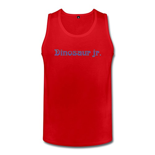 JiJa Dinosaur Jr Men Tank Red XXL