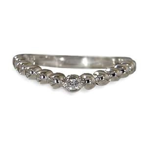 【クリックで詳細表示】umu-diamond 0.02ct ダイヤモンドリング K18 ホワイトゴールド(サイズ13号) 【ピンキーリング対応】