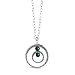 Silver Circle of Life Malachite Pendant Necklace