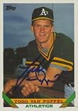 Todd Van Poppel, Oakland Athletics Autographed Card