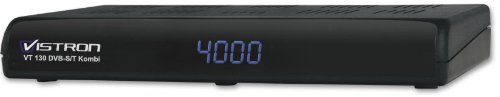 Vistron VT 130 Digitaler Kombi-Receiver (DVB-S/T kompatibel) schwarz