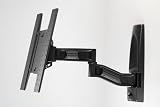 Vivanco Titan Aluminium Wandhalterung mit Schwenkarm, 81,3 cm - 119,4 cm (32 Zoll - 47 Zoll) schwarz
