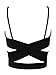 Choies Women's Cut Out Cross Spaghetti Strap Cropped Candy Color Vest