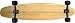 MOOSE Complete Longboard BAMBOO KICKTAIL 70mm Wheels