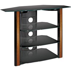 Bell'O AVSC2122 Flat Panel Audio Video System with Real Wood Trim (Black)