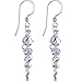 Handcrafted Austrian Crystal Sterling Icicle Drop title=