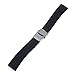 Mokingtop(TM) New 18mm Waterproof Silicone Rubber Watch Strap Band Deployment Buckle