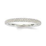 .60 ct. t.w. Diamond Wedding Ring In 18kt White Gold. Size 7