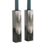Nambe Relief 6-Inch Candlestick, Pair