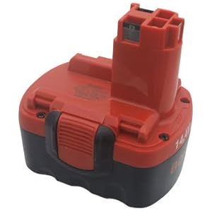 【クリックで詳細表示】BOSCH(ボッシュ) 14.4V2.4Ahニカドバッテリー[2607335678]： DIY・工具