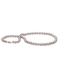 AA+ Quality, 6.5-7.0 mm Lavender Freshwater Pearl Necklace