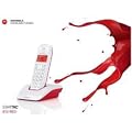 Motorola DECT Serie S12 Single - Tel�fono inal�mbrico digital, color rojo