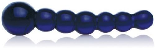 Don Wand Graduate Bubble Head Glass Pleasure Wand, Colbalt Blue