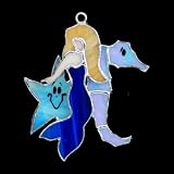 SWITCHABLES STAINED GLASS NIGHT LIGHT COVER - MERMAID - SW009`