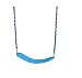 Gorilla Playsets 04-0002-B/B Deluxe Swing Belt with Coated Chains - Blue with Blue Chains