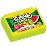 Ice Breakers Sours Sugar Free Gum Tins - 1.32 Oz Tin , 9 Tins by HERSHEY CHOCOLATES.