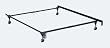 Clamp Style Twin/Full Adjustable Bed Frame with 4 Legs and 1 5/8" Casters By Hollywood Bed Frame