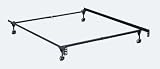 Clamp Style TwinFull Adjustable Bed Frame with 4 Legs and 1 58 Casters By Hollywood Bed Frame