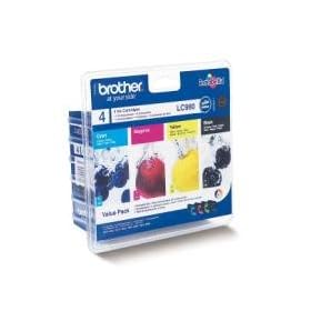 Brother LC980VALBP - Cartouche d'encre d'origine - 1 x noir, jaune, cyan, magenta - bo�tier rigide