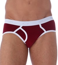Go Softwear Cotton Lycra Boy Brief 148_2021 L/Burgundy/White 
