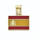 14K Enamel Spain Flag Pend - GH16497