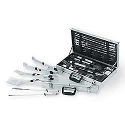 Picnic Time 679-00179 Barbecue Tool Set with Carrying Case 19-pc.