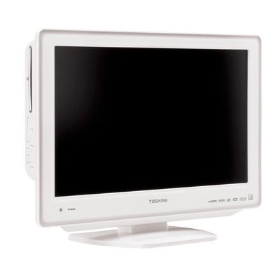 Toshiba 22LV611U 22-Inch 720p LCD TV with Built in DVD Player, White