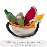 giggle Better Basics Fruit Teethers & Tote (Organic Cotton)