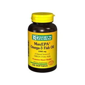 Click here to buy Good N Natural - MaxEPA 1000 mg (Fish Oil Concentrate) - 100 Softgel by Good n Natural.