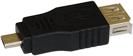 ReadyPlug® OTG USB Adapter for TaoTronics TT-BS017 Barcode Scanner USB Host Data/Charge On the Go (Black)