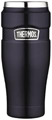 Thermos Stainless King SK1005MB4 16-Ounce Leak-Proof Travel Mug, Midnight Blue