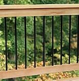 26'' Black Classic Aluminum Baluster - (10 Pack)