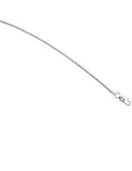 Sterling Silver 1.55mm Thin Round Omega Chain Necklace, Diamond Cut Finish, Nickel Free