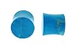 Howlite Dyed Turquoise Stone Plug- 9/16"